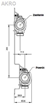 Rozdzielacz HERZ 8 obwodów nierdzewka zawory przepływomierze rotametry